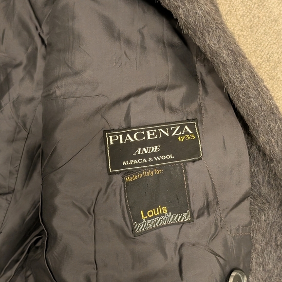 Gray Wool Double-Breasted Pea Coat - Picture 3 of 8